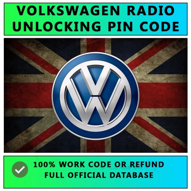 ✅Vw, Skoda, Audi Volkswagen Radio Code - Unlock All Models - Pin Decode Unlock ✅