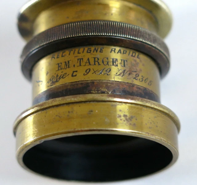 Objectif Ancien Pour Projection Ou Chambre Photographique - Très Bon état