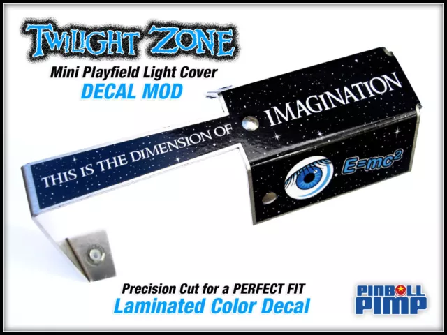 Bally Twilight Zone Pinball - STARFIELD Mini Playfield Light Cover DECAL MOD!