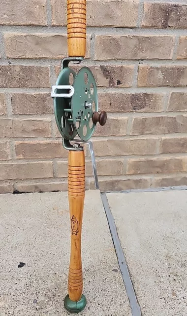 Vintage Ice Fishing Rod And Reel FOR SALE! - PicClick