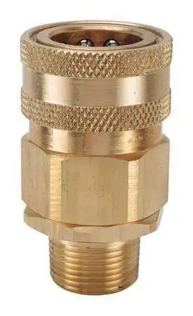 Snap-Tite Bvhc4-4Mv Hydraulic Quick Connect Hose Coupling, Brass Body, Sleeve