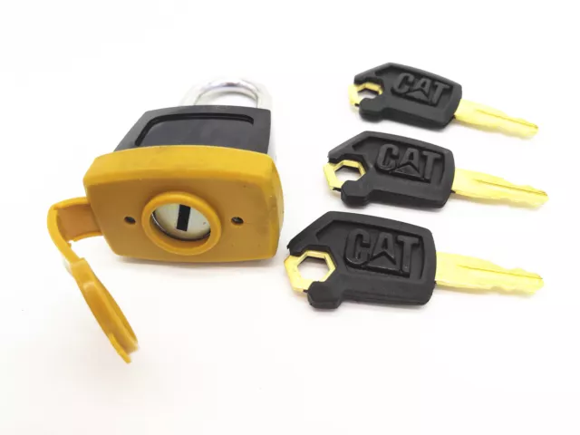 New Style 5P8500 246-2641 (2 set) Padlock Pad Lock w/6 Key For Caterpillar CAT 2