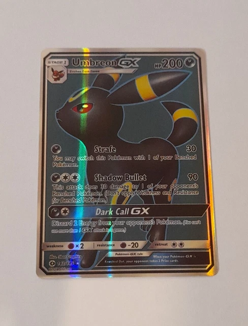 Pokémon Karte Umbron GX 142/149 Sonne & Mond