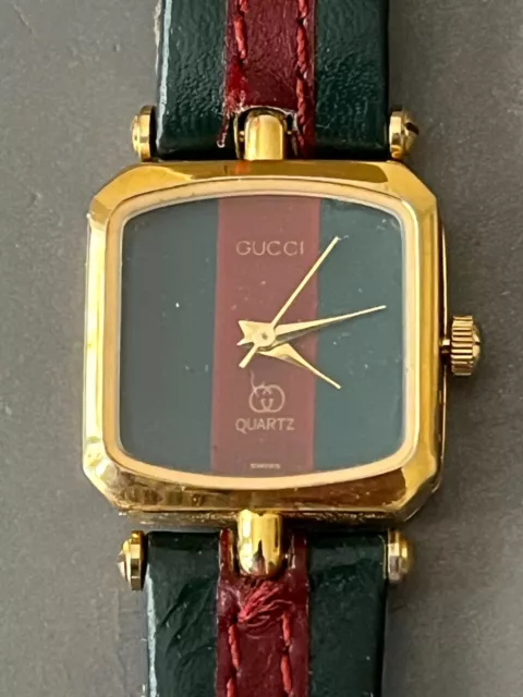Gucci Vintage Ladys Wristwatch For The Collector Or Retailer, Running!!