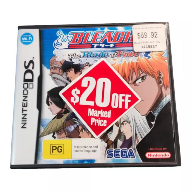 Bleach: The Blade of Fate DS - Original Case & Booklet, Great for Collectors