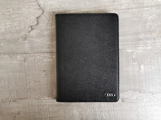 Porte Carte Grise Audi S3 - Neuf Avec étiquettes - Noir En Simili Cuir - Fabriqué En France