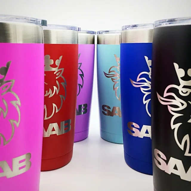 SAAB Griffin Logo Stainless 20-oz Insulated Travel Tumbler Cup Coffee Mug