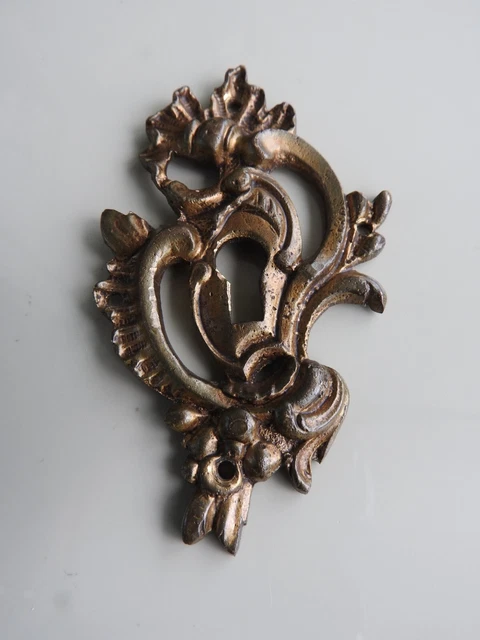 Entrée De Porte Ou Serrure De Meuble Vintage à Motif Fleur De Lys - Neuve, Quincaillerie Décorative