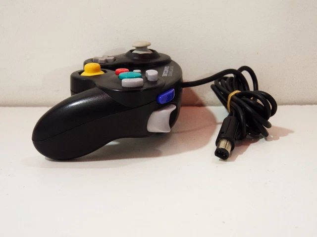 Manette De Jeu Style GameCube USB - Compatible PC, Mac, Linux (RetroPie), Noire, Rétro, Neuve