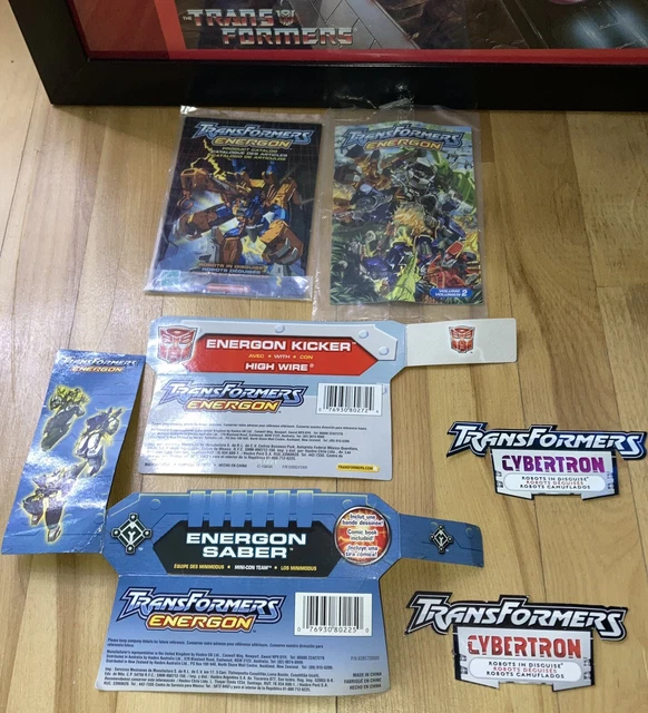 TRANSFORMERS CYBERTRON BOX Art Product Catalogs Energon Sabre Kicker