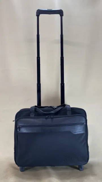 Briggs & Riley MRH531 Huntington Rolling Brief Black 16” Wheeled CarryOn Luggage