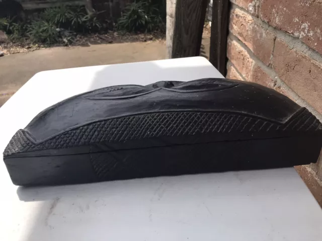 Ebony Wood Antique African Box - Authentic / Hand-Made