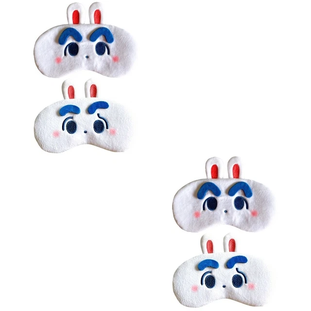 4 PCs Schlafmasken Frauen Schlafende Augenmasken Hasen Schlafmasken für Kinder E