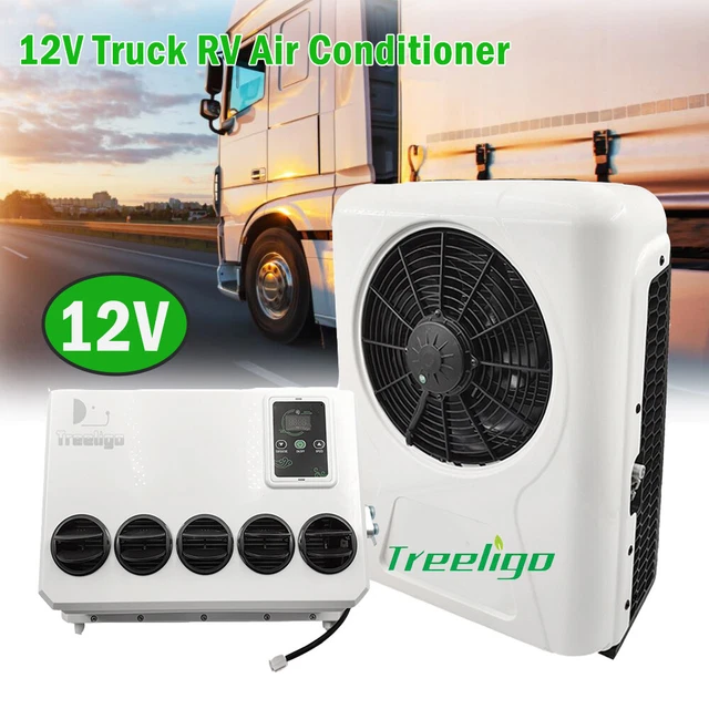 12000 BTU TRUCK Cab Air Conditioner 12V Split AC Fits Semi Trucks Bus