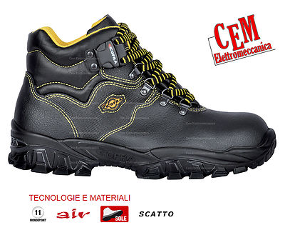 COFRA Scarpa antinfortunistica COFRA modello alto IBIZA BROWN S3 SRC Wave TG 40-46 