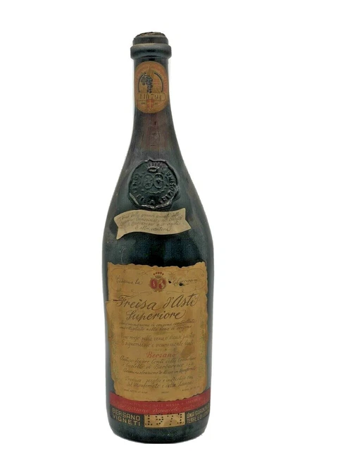 Vin Rouge Freisa D'Asti Supérieur 1971 Bersano 72cl 12,5 %