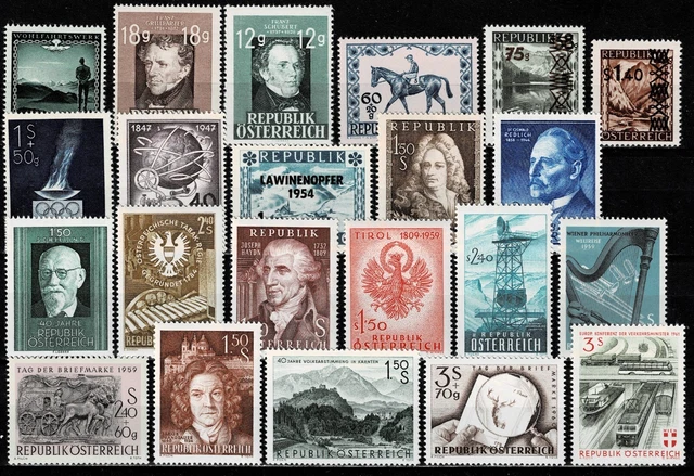Österreich Lot aus den 50er Jahren postfrisch