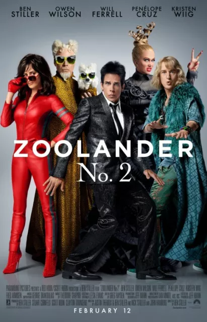 Zoolander 2 - original DS movie poster - 27x40 D/S Final