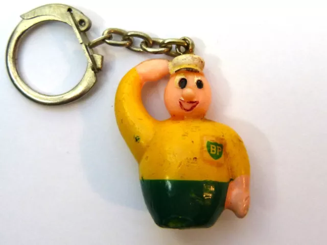 Porte-clés, Key ring Figurine - Pompiste BP -