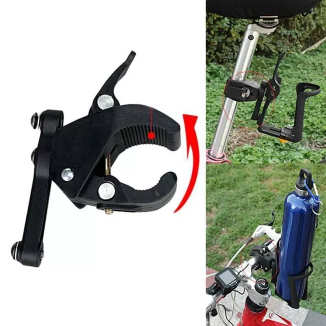 Bicycle Water Bottles Holder Clamp Black Plastic Cycling Practical Durable