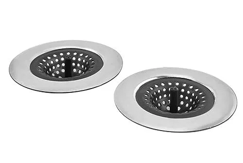 Kitchen Sink Silicone Kitchen Sink Strainer Good Grips Set (Black&Grey)