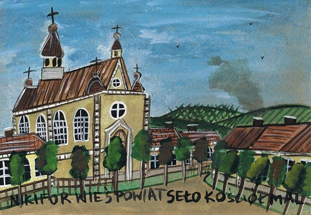 Nikifor Krynicki - Epifaniusz Drowniak - HANDMADE OLD ART !!! POLISH !!! 2