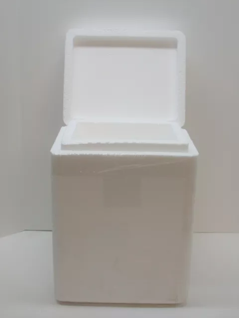 Styrofoam Shipping Cooler ~ 9" D x 11" L x 15.25" H