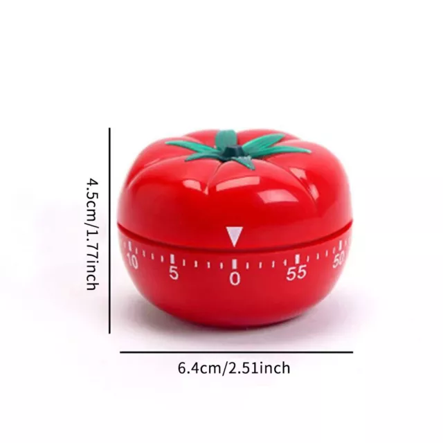 Tomato Timer Alarm Clock Mechanical Timer Tools UK Kitchen Cooking Cute Reminder 2