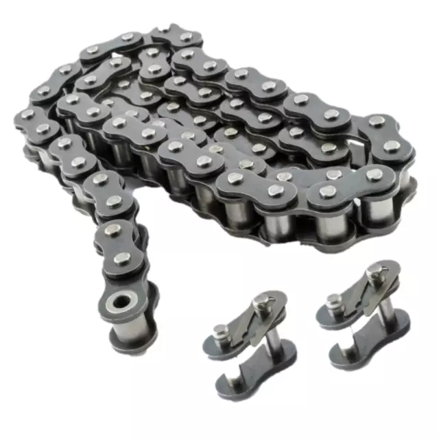 #100H Heavy Duty Roller Chain 10 Feet with 1 Connecting Link