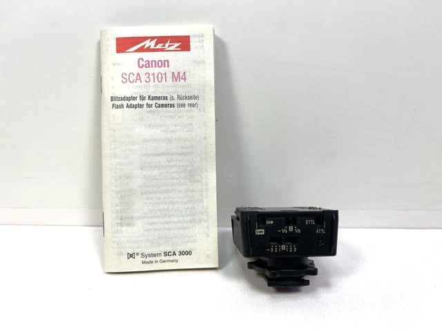 Metz SCA 3101 M4 Canon EOS Adapter Flash NEW