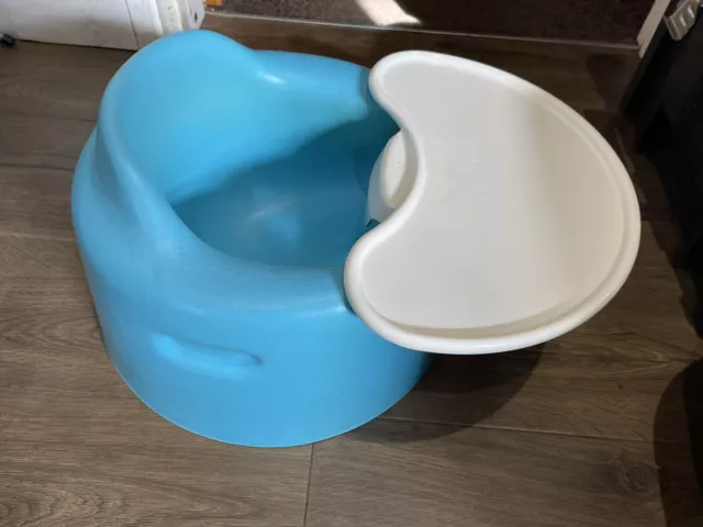 Bumbo Blue Baby  Floor Seat Chair and tray