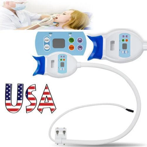 Dental Teeth Whitening Machine 6 LED Blue Light Lamp Bleaching Hold on Chair USA