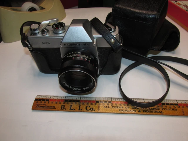 Mamiya Sekor 500TL 35mm SLR Film Camera w/ Auto 50mm 1.2 Lens