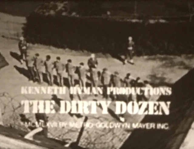 “The Dirty Dozen” (1967), Super 8mm Film, Lee Marvin, Ernest Borgnine, Bronson