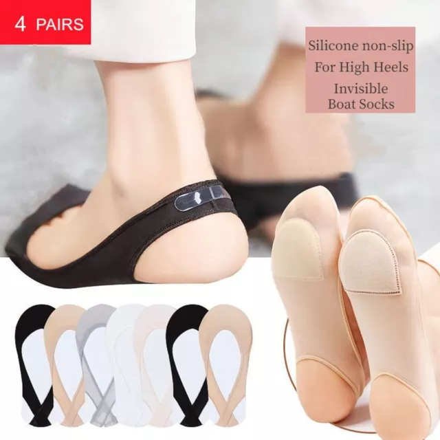 Pad for High Heels Shoes Ice Silk Boat Socks Invisible Boat Socks Summer