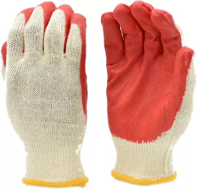 String Knit Palm, K&P  Latex Dipped Nitrile Coated Work Gloves  30pair