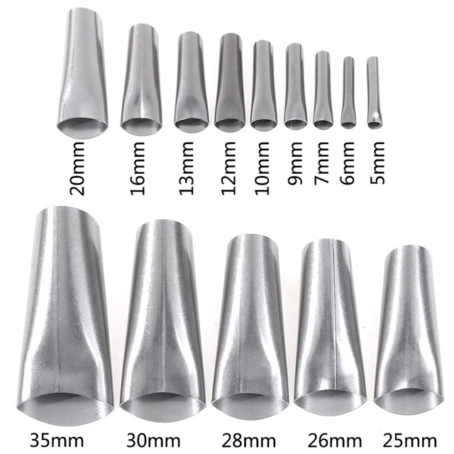 14 pz/set applicatore ugello accatastamento strumento di finitura colla in acciaio inox M'H7
