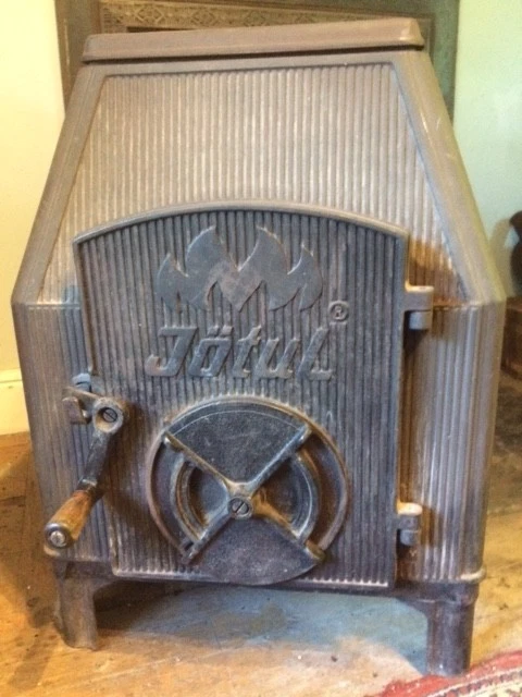 JOTUL F121 OLD wood burning stove, cast iron with moose on the side panels  £60.00 - PicClick UK