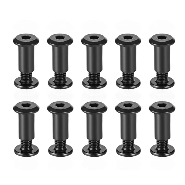 Lot De 5 Boulons De Fixation M6x70mm - Tête Hexagonale Acier Inox - Marque Uxcell - Neuf