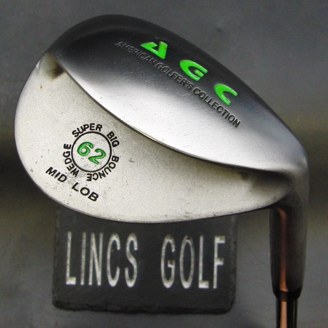 AGC Mid Super Big Bounce 62° Lob Wedge Regular Steel Shaft Factory Direct Grip AGC Mid Super Big Bounce 62° Lob Wedge Regular Steel Shaft Factory Direct Grip