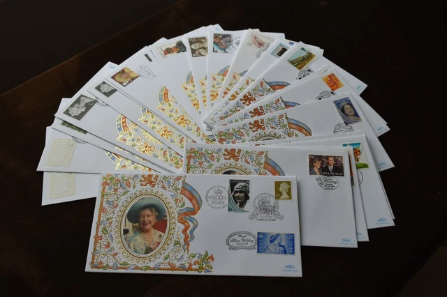 Royal Family Visits + Events, 1999 + 2000 Benham Silk Covers,  Sold Individually