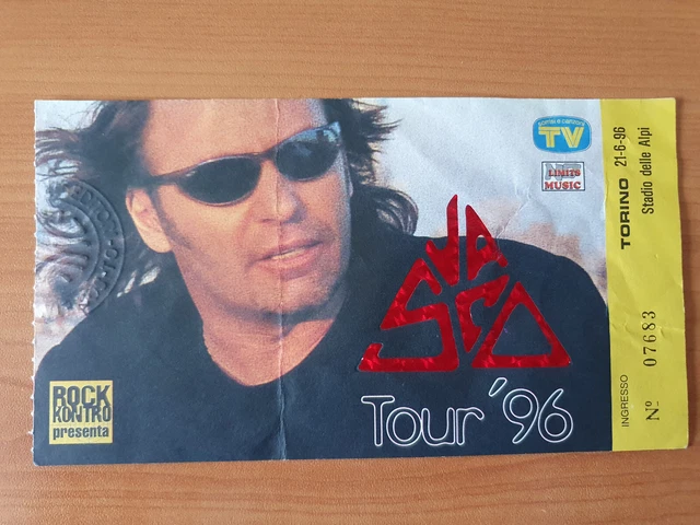 VASCO ROSSI Biglietto Nessun pericolo per te 1996 da collezione