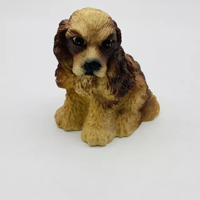 Vintage Cocker Spaniel Resin Sculpture Figurine