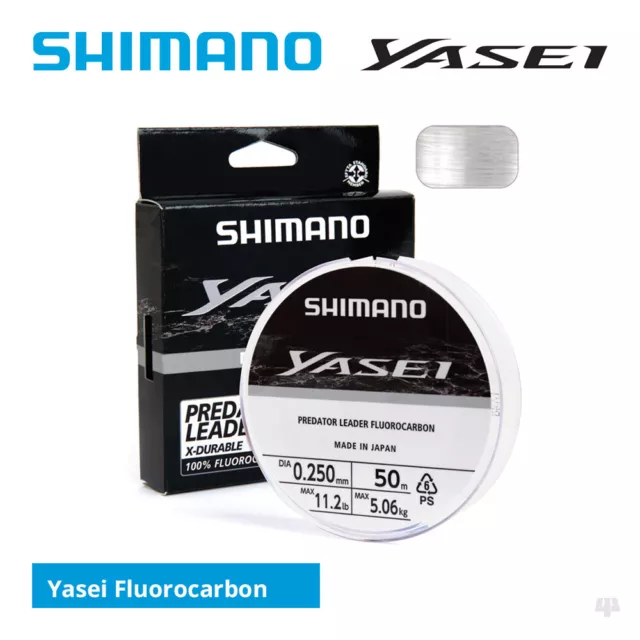 Shimano Yasei Predator Fluorocarbon Leader - Pike Perch Bass Lure Fishing Line