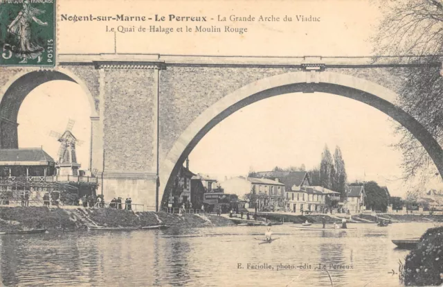 Cpa 94 Nogent / Le Perreux / La Grande Arche Du Viaduc