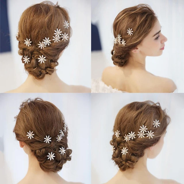 Bridal Hair Pins of 3 Wedding Party Evening Hair Accessory