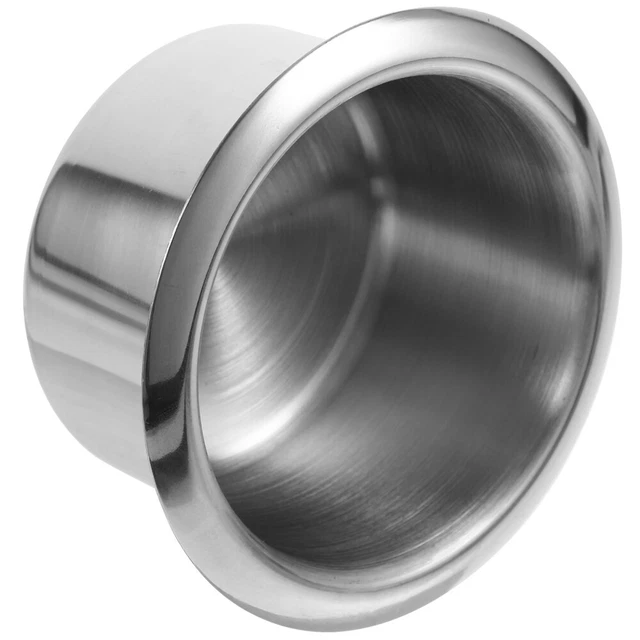 4 Portabevande In Acciaio Inox Per Barche, Camper, Auto, Diametro 80x56 Mm, Apertura 68 Mm