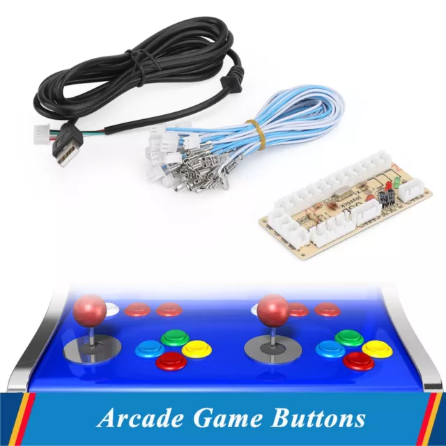 Zero Delay Arcade USB Encoder PC to Joystick to Joystick Fit for PC Games S7