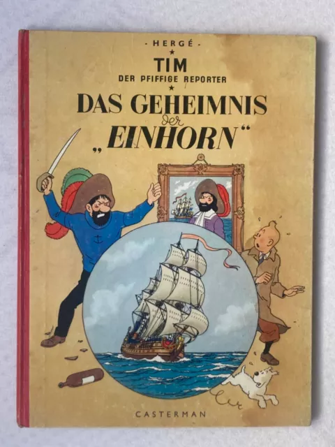 Tim und Struppi - „Das Geheimnis der Einhorn“ (geb. Ausgabe v. 1953 - SELTEN)