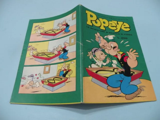 Popeye Le Avventure Di Braccio Di Ferro N° 23 Ed. Metro 1977 Molto Buono